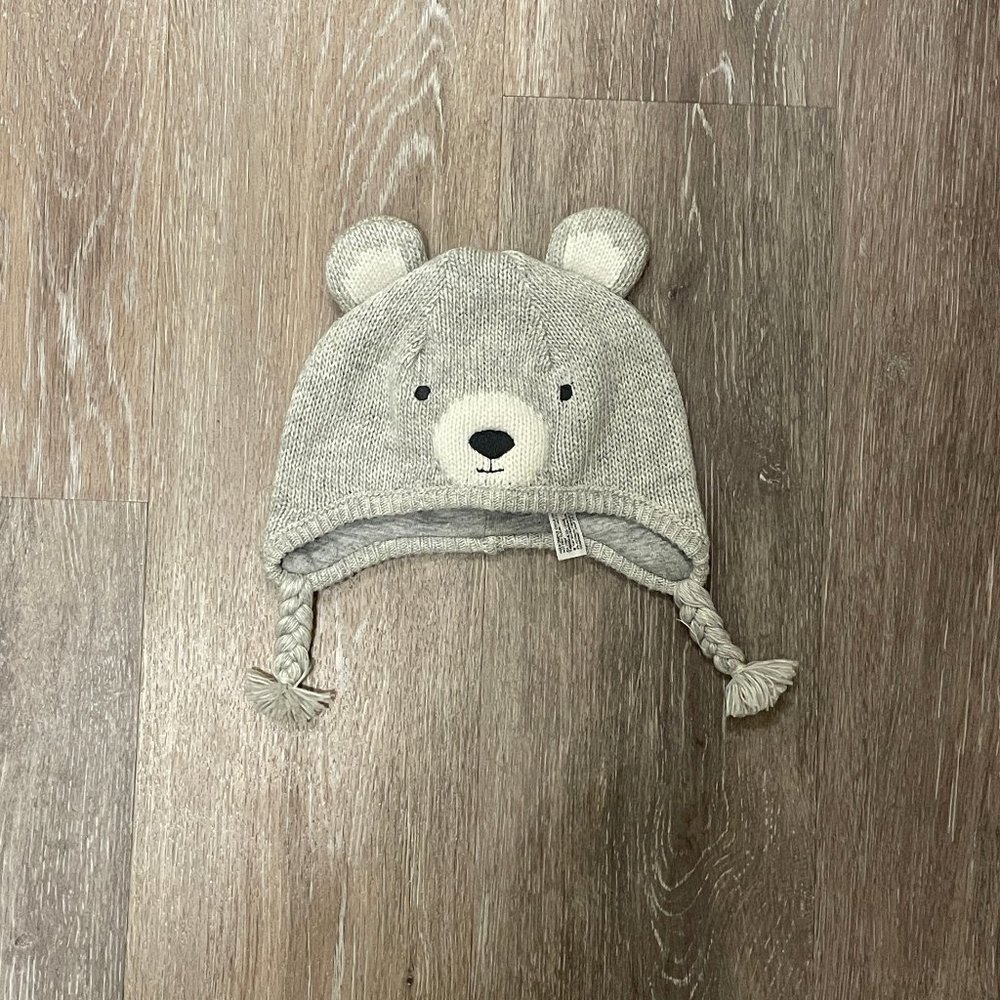 Janie and Jack Newborn Bear Earflap Hat